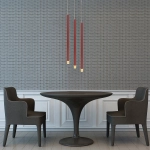 Lampa wisząca Lungo 1xG9 LP-894/1P RED LIGHT PRESTIGE