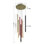 Lampa wisząca Lungo 7xG9 mix kolor LP-894/7P MIXED LIGHT PRESTIGE