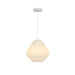 Lampa wisząca Maluca – dekoracyjna lampa z ryflowanym kloszem ze szkła opalowego 2612343001 Nordlux