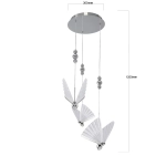 Mariposa 3 wisząca chrom LP-1715/3P CH LIGHT PRESTIGE
