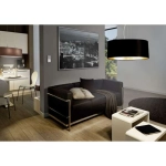 Lampa wisząca MASERLO 31605 czarny, złoty