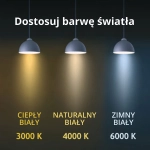 Lampa wisząca Meleca M 1xLED LP-2345/1P M BK LIGHT PRESTIGE