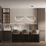 Lampa wisząca Meleca M 1xLED LP-2345/1P M BK LIGHT PRESTIGE