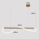 Lampa wisząca Meleca S 1xLED LP-2345/1P S BK CCT LIGHT PRESTIGE