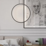 Lampa wisząca Mirror L czarna IP44 LED CCT LP-999/1P L BK CCT Light Prestige
