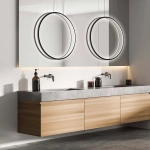 Lampa wisząca Mirror L czarna IP44 LED CCT LP-999/1P L BK CCT Light Prestige