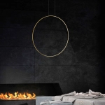 Lampa wisząca MIRROR ZŁOTA LP-999/1P L GD CCT LIGHT PRESTIGE