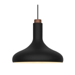Lampa wisząca DFTP Fuji czarna Drewno & Metal 2620153003 Nordlux