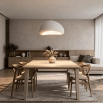 Lampa wisząca Nube 50cm biała LP-0030/1P 50cm WH LIGHT PRESTIGE
