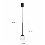 Lampa Wisząca Orra 1xLED czarna PL0105-BK yaskr