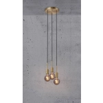 kinkiecik.pl Lampa wisząca mosiądz potrójna PACO 2112063035 Nordlux