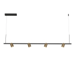 Lampa Wisząca Slide Long 1xLED szczotkowany mosiądz PL0124-BS yaskr