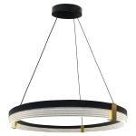 Lampa wisząca Plum 1 LED CCT duża czarna LP-0407/1P L BK Triangle LIGHT PRESTIGE
