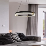 Lampa wisząca Plum 1 LED CCT duża czarna LP-0407/1P L BK Triangle LIGHT PRESTIGE