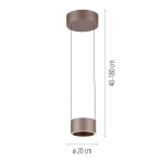 PURE CLIPSE LAMPA WISZĄCA z pilotem 2471-97 Paul Neuhaus by Zuma Line