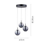Lampa wisząca PURE E-INFINITY 2222-15 Paul Neuhaus by Zuma Line