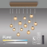 LAMPA WISZĄCA POPUP z pilotem BRĄZOWY 2590-97 Paul Neuhaus by Zuma - zdjęcie produktu