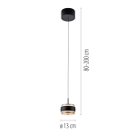 Lampa wisząca PURE FALLING RINGS 2503-18 Paul Neuhaus by Zuma