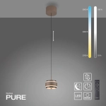 Lampa wisząca PURE FALLING RINGS 2503-97 Paul Neuhaus by Zuma - zdjęcie produktu