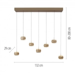 Lampa wisząca PURE FALLING RINGS 2505-97 Paul Neuhaus by Zuma