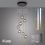 LAMPA WISZĄCA POPUP z pilotem SZARY 2587-15 Paul Neuhaus by Zuma - zdjęcie produktu