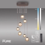 LAMPA WISZĄCA POPUP z pilotem BRĄZOWY 2587-97 Paul Neuhaus by Zuma - zdjęcie produktu