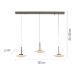 Lampa wisząca PURE VITRUM 2083-34 Paul Neuhaus by Zuma Line