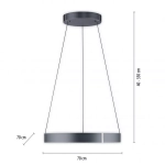 PURE E-CLIPSE LAMPA WISZĄCA z pilotem 2561-15 Paul Neuhaus by Zuma Line