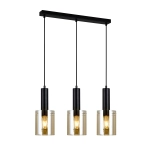 Lampa wisząca Sardo PND-5581-3-BK+AMB ITALUX - zdjęcie produktu