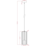 Lampa wisząca Sintra 1xGU10 czarna LP-975/1P BK LIGHT PRESTIGE