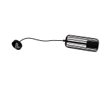 Lampa wisząca Sintra 1xGU10 czarna LP-975/1P BK LIGHT PRESTIGE
