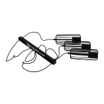 Lampa wisząca Sintra 3xGU10 czarna LP-975/3L BK LIGHT PRESTIGE