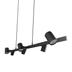 Lampa wisząca Snow 6xGU10 czarna LP-731/6L BK LIGHT PRESTIGE