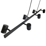 Lampa wisząca Snow 6xGU10 czarna LP-731/6L BK LIGHT PRESTIGE