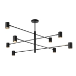 Lampa wisząca Snow 8 czarna 8xGU10 LP-731/8P BK Light Prestige