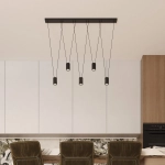 Lampa wisząca Toledo 5xGU10 czarna LP-432/5P BK LIGHT PRESTIGE