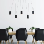 Lampa wisząca Toledo 5xGU10 czarna LP-432/5P BK LIGHT PRESTIGE