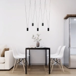 Lampa wisząca Toledo 5xGU10 czarna LP-432/5P BK LIGHT PRESTIGE
