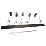 Lampa wisząca Toledo 5xGU10 czarna LP-432/5P BK LIGHT PRESTIGE