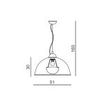 Lampa wisząca TOMA AZ2376 AZZARDO
