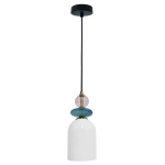Lampa wisząca Tropea 1xE27 biała, średnia LP-2004/1P M WH LIGHT PRESTIGE