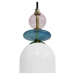 Lampa wisząca Tropea 1xE27 biała, średnia LP-2004/1P M WH LIGHT PRESTIGE