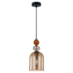 Lampa wisząca Tropea 1xE27 bursztynowa, średnia LP-2004/1P M AM LIGHT PRESTIGE