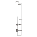 Lampa wisząca Vaku 1xLED złota LP-719/2P GD LIGHT PRESTIGE