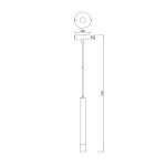 Lampa wisząca VELIC P241125801BL ZUMA LINE