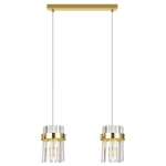 Lampa wisząca Vetro złota 2xE14 LP-2910/2L GD Light Prestige