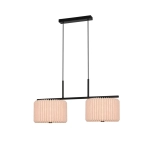 Lampa wisząca Vivienne – podwójna lampa z plisowanymi abażurami 2612243003 Nordlux