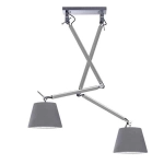 Lampa wisząca ZYTA 2 S PENDANT ALU grey AZ2301+AZ2601 śr.26cm AZZARDO