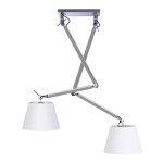 Lampa wisząca ZYTA 2 S PENDANT ALU white AZ2301+AZ2602 śr.26cm AZZARDO