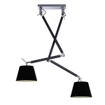 Lampa wisząca ZYTA 2 S PENDANT black AZ1846+AZ2603 śr.36cm AZZARDO